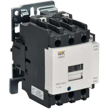 Контактор трехполюсный IEK ARMAT КМИ-А-35012 1NO 1 NC, номинальный ток - 50А, номинальное напряжение - 230В AR-ACC-31-050-230-11