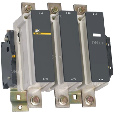 Контактор трехполюсный IEK КТИ-7630 номинальный ток - 630А, номинальное напряжение - 400В KKT70-630-400-10