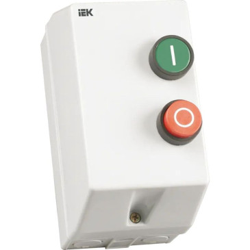 Контактор трехполюсный IEK КМИ-11860 380В/АС3, рабочий ток 18А, в оболочке