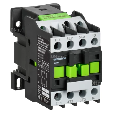 Контактор GENERICA КМИе-11811 малогабаритный, рабочий ток 18А, катушка управления 230В, 1НЗ KKME11-018-230-01