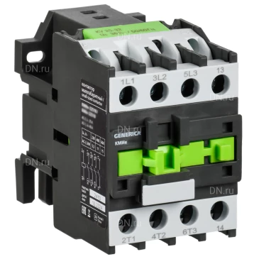 Контактор GENERICA КМИе-22511 малогабаритный, рабочий ток 25А, катушка управления 230В, 1НЗ KKME21-025-230-01