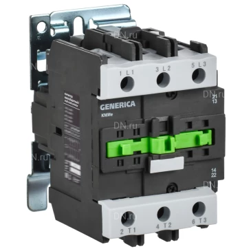 Контактор GENERICA КМИе-48012 малогабаритный, рабочий ток 80А, катушка управления 230В, 1НО+1НЗ KKME41-080-230-11