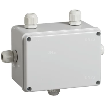 Коробка распаячная IEK КМ41331 для открытой проводки безгалогенная (HF), 5 гермовводов PG11, 150х110x85мм, материал - пластик, цвет - серый, IP55, упаковка - 28шт. UKO10-150-110-085-K51-55