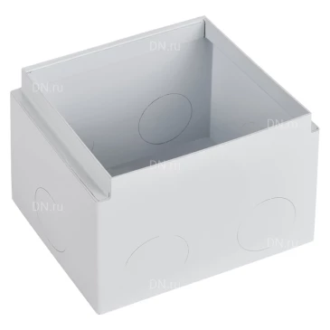 Коробка напольная металлическая IEK PRIMER для лючка на 8 модулей, высота - 108мм, цвет - серый PM-KN10-08-18-M-K03