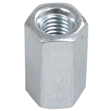 Гайка соединительная IEK М10, корпус - оцинкованная сталь, CLP1M-GS-10 (упаковка 1шт)