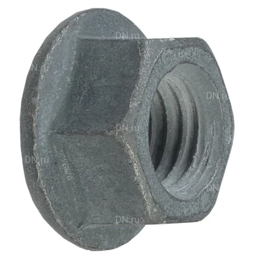 Гайка IEK М6 HDZ со стопорным буртом, корпус - оцинкованная сталь, CMZ10-GB-06-HDZ (упаковка 1шт)