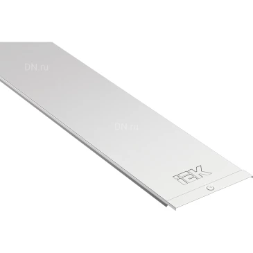 Крышка на лоток универсальная IEK CLP1K-300-055-3 основание 300мм, длина - 3000мм, толщина материала - 0.55мм, материал - оцинкованная сталь, на защелках, цвет - светло-серый (кратно 6м)