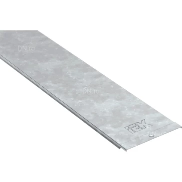 Крышка на лоток универсальная IEK CLP1K-200-120-3-M-HDZ основание 200мм, длина - 3000мм, толщина материала - 1.2мм, материал - сталь, на защелках, цвет - светло-серый (кратно 6м)