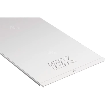 Крышка на лоток универсальная IEK CLP1K-500-3 основание 500мм, длина - 3000мм, толщина материала - 1.0мм, материал - оцинкованная сталь, на защелках, цвет светло-серый (кратно 6м)