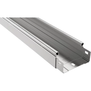 Лоток IEK ESCA CLN10-080-300-3 неперфорированный, 80х300мм L=3000мм, материал корпуса - оцинкованная сталь толщиной 0.8мм (кратно 3м)