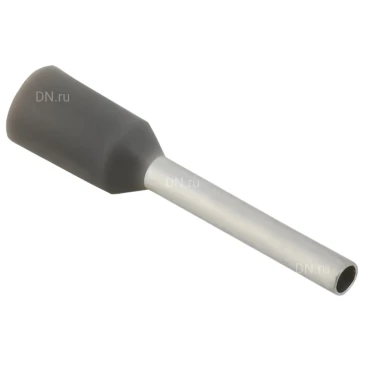 Наконечник IEK НШВИ 0.75-10 серый, номинальное сечение - 0.75мм2, длина рабочей части - 10мм, упаковка - 100шт UGN11-C75-010-100