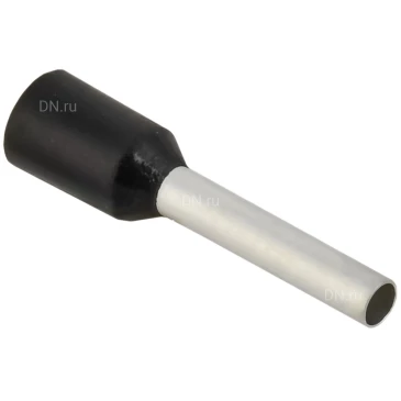 Наконечник IEK НШВИ 1.5-10 черный, номинальное сечение - 1.5мм2, длина рабочей части - 10мм, упаковка - 20шт UGN11-D15-010-020