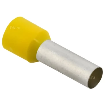 Наконечник IEK НШВИ 25-22 желтый, номинальное сечение - 25мм2, длина рабочей части - 22мм, упаковка - 50шт UGN11-025-022-050