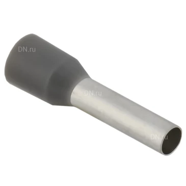 Наконечник IEK НШВИ 4.0-12 серый, номинальное сечение - 4.0мм2, длина рабочей части - 12мм, упаковка - 100шт UGN11-004-012-100