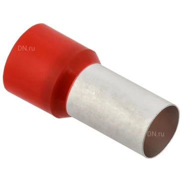 Наконечник IEK НШВИ 95-25 темно-красный, номинальное сечение - 95мм2, длина рабочей части - 25мм, упаковка - 15шт UGN11-095-025-015