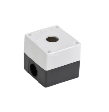 Корпус поста IEK КП101-Р Ду22, для кнопок управления 1 место, белый, степень защиты IP54