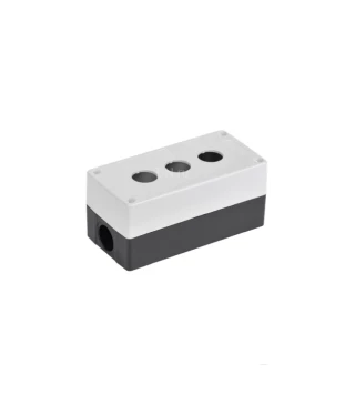 Корпус поста IEK КП103-Р Ду22, для кнопок управления 3 место, белый, степень защиты IP54