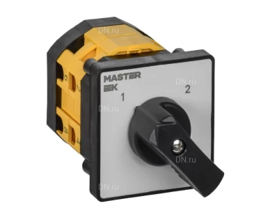 Переключатель кулачковый IEK MASTER MI-CS10-010-056 10А, 2-позиционный, 3 полюса, напряжение питания 230/400/690B, степень защиты IP20