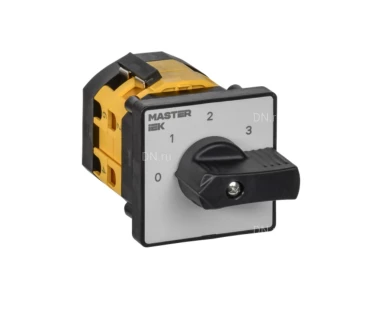 Переключатель кулачковый IEK MASTER MI-CS10-010-110 10А, 6-позиционный, 3 полюса, напряжение питания 230/400/690B, степень защиты IP20