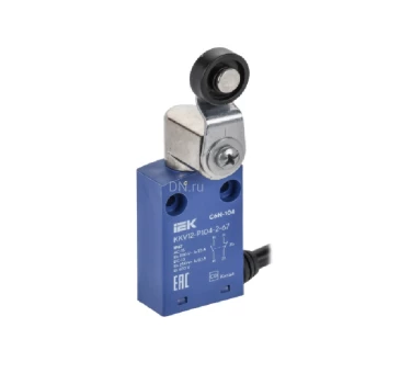 Выключатель концевой IEK KKV12-P104-2-67 элемент управления — рычаг с роликом, напряжение питания 1.5А, степень защиты IP67