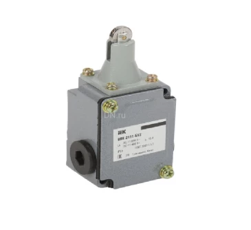 Выключатель концевой IEK ВПК-2111-БУ2 элемент управления — роликовый эксцентрик, напряжение питания 10А, степень защиты IP65