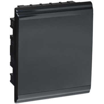 Корпус для автоматических выключателей IEK PRIME ЩРВ-П-24 IP41 для 24 модулей, встраиваемый, пластиковый, черный, с крышкой