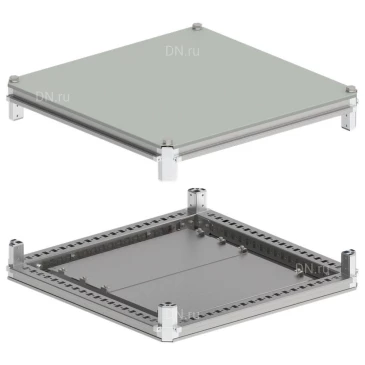 Крыша и основание IEK FORMAT 800х800мм, ширина - 800мм, глубина - 800мм, IP54, материал - сталь, покрытие - порошковая окраска, цвет - серый, YKM40D-FO-KO-080-080-54