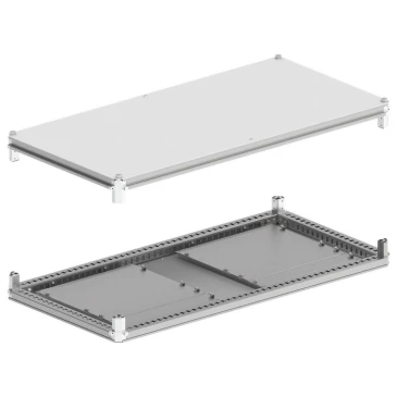 Крыша и основание IEK FORMAT 1200х600мм, ширина - 1200мм, глубина - 600мм, IP54, материал - сталь, покрытие - порошковая окраска, цвет - серый, YKM40D-FO-KO-120-060-54