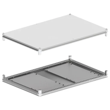 Крыша и основание IEK FORMAT 1200х800мм, ширина - 1200мм, глубина - 800мм, IP54, материал - сталь, покрытие - порошковая окраска, цвет - серый, YKM40D-FO-KO-120-080-54