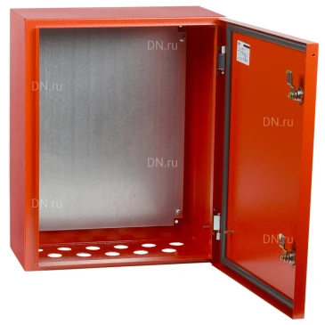 Корпус навесной IEK ЩМП-1-0 220х300х400мм, металлический, УХЛ1, IP54, цвет - красный IND-YKM40-01-54