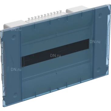 Корпус встраиваемый IEK ЩРВ-П-18 103х511х309мм синяя пр. дверь модулей - 18, рядов - 1, IP40, цвет - белый KR5-KP12-V-18-41