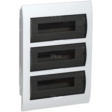 Корпус встраиваемый IEK KREPTA ЩРВ-Пк-45 505x365x110мм, модулей - 45, ширина - 365мм, глубина - 110мм, высота - 505мм, IP41, материал - абс-пластик, цвет - белый MKP12-V-04-45-41