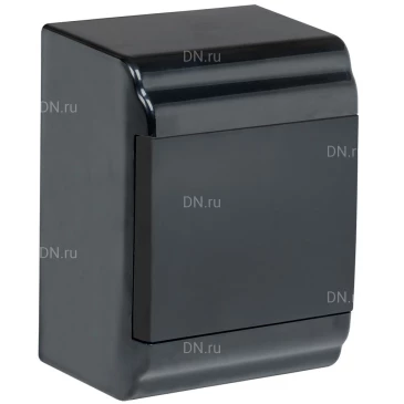 Корпус навесной IEK ЩРН-П-4 100х146х190мм пластиковый, модулей - 4, рядов - 1, IP41, цвет - черный MKP13-N-01-04-41-K02