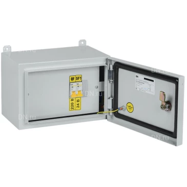 Ящик с понижающим трансформатором IEK ЯТП-0,25 230/24-2, цвет - серый, УХЛ2, IP54