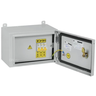 Ящик с понижающим трансформатором IEK ЯТП-0,25 230/24-3, цвет - серый, УХЛ2, IP54