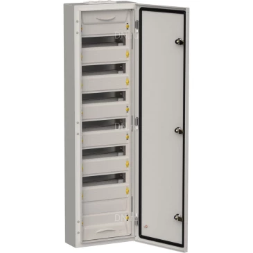 Корпус навесной IEK TITAN 5 ЩРн-84 (1х84) 140х310х1085мм, металлический, IP54, цвет - серый TI5-50-N-084-54-7035