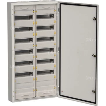 Корпус навесной IEK TITAN 5 ЩРн-168 (2х84) 140х570х1085мм, металлический, IP54, цвет - серый TI5-50-N-2X084-54-7035
