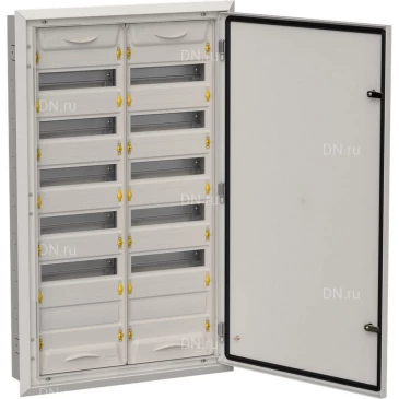 Корпус встраиваемый IEK TITAN 5 ЩРв-144 (2х72) 130х625х1005мм, металлический, IP31, цвет - серый TI5-50-V-2X072-31-7035