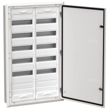 Корпус встраиваемый IEK TITAN 5 ЩРв-144 (2х72) 130х625х1005мм, металлический, IP31, цвет - белый TI5-50-V-2X072-31