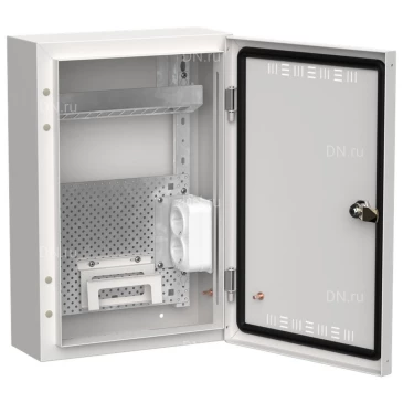 Корпус навесной IEK TITAN 5 ЩРн-24 (1х24) 140х310х460мм, мультимедиа, IP30, цвет - белый TI5-51-N-024-30