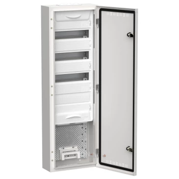 Корпус навесной IEK TITAN 5 ЩРн-48 (1х72) 140х310х960мм, комбинированный, IP30, цвет - белый TI5-51-N-1X072-30