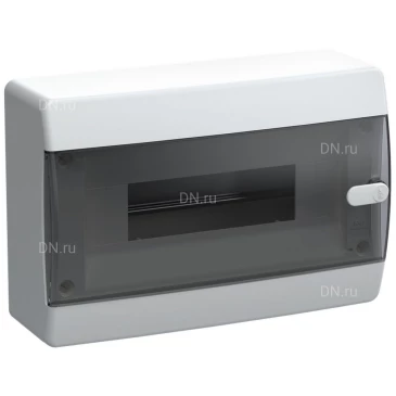 Корпус навесной IEK UNION Compact ЩРН-П-12 103х290х195мм черная пр. дверь пластиковый, модулей - 12, рядов - 1, IP41, цвет - белый UIC-KP12-N-12-41-K01
