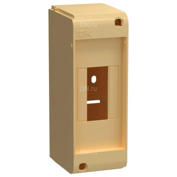 Корпус навесной IEK UNION Mini КМПн-2 66х51х139мм без двери, пластиковый, модулей - 2, рядов - 1, IP20, цвет - бежевый UIM-KP71-N-02-20-K34