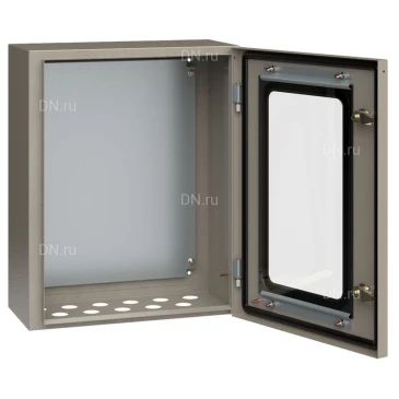 Корпус навесной IEK ЩМП-2-0 220х400х500мм пр. дверь, металлический, УХЛ1, IP54, цвет - серый YKM11-02-54-1