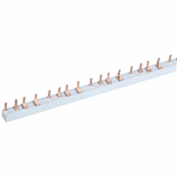 Шина соединительная IEK типа PIN 4Р 63А, длина - 1000мм, количество полюсов - 4, материал - пластик, YNS21-4-063