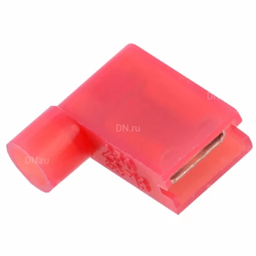Разъем IEK РпФИм 1.25-7-0.8 флажковый луженый, сечение - 0.5-1.5мм2, толщина контактной части - 0.8мм, материал изоляции - ПВХ, цвет - красный, упаковка - 100шт, URM30-D15-D17-4