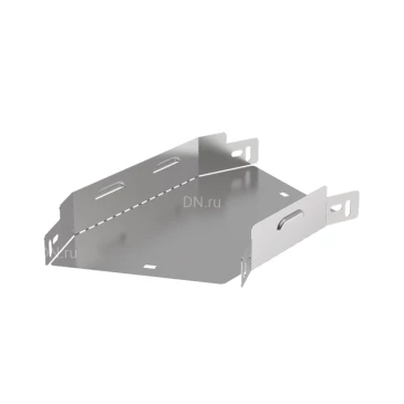 Поворот горизонтальный IEK ESCA 3 PG-45 50х200 45гр для кабельного лотка, корпус - сталь, цвет - светло-серый ES3-PG-45-050-200-06
