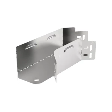 Поворот горизонтальный IEK ESCA 3 PG-90 100х100 90гр для кабельного лотка, корпус - сталь, цвет - светло-серый ES3-PG-90-100-100-06