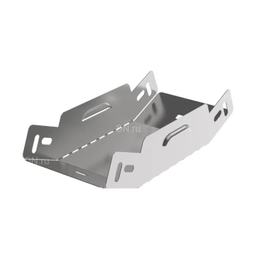 Поворот вертикальный внутренний IEK ESCA 3 PN-45 50х100 45гр для кабельного лотка, корпус - сталь, цвет - светло-серый ES3-PN-45-050-100-06