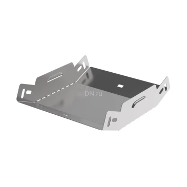 Поворот вертикальный внутренний IEK ESCA 3 PN-45 50х200 45гр для кабельного лотка, корпус - сталь, цвет - светло-серый ES3-PN-45-050-200-06